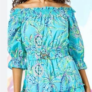 Lilly Pulitzer Louisa Bermuda Blue Turtle Dress! 🩵🐢